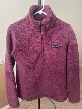 Patagonia Women’s 1/4 Zip Plush Fleece Pullover - Plum